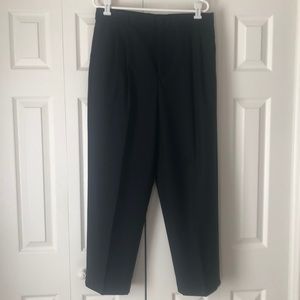 Lands End SZ34 Men’s Regular Wool Pants Black